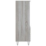 vidaXL Buffet haut Sonoma gris 40x36x110 cm Bois d'ingénierie