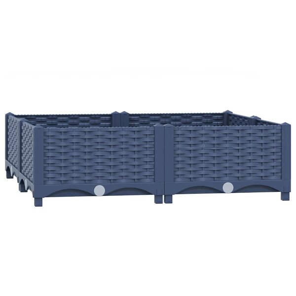 vidaXL Lit surélevé 80x80x23 cm Polypropylène