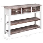 vidaXL Buffet Antique Marron 115x30x76 cm Bois