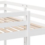 vidaXL Lit superposé triple blanc 160x200/80x160 cm bois de pin massif