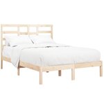 vidaXL Cadre de lit sans matelas bois massif 120x200 cm