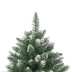 vidaXL Sapin de Noël artificiel avec support 180 cm PVC
