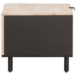 vidaXL Table basse Blanc 80 x 50 x 40 cm Bois de mangue massif