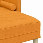 vidaXL Ensemble de Canapés avec coussin 2 Pièces Jaune foncé Polyester