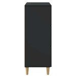 vidaXL Armoire à tiroirs 66 x 34 5 x 90 cm Bois d'ingénierie Noir