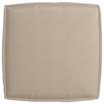 vidaXL Coussin pour assise de palette Taupe 60 x 60 x 12 cm