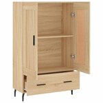 vidaXL Buffet haut chêne sonoma 69 5x31x115 cm bois d'ingénierie