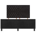 Cadre de lit vidaXL Noir 140x190 cm Velours