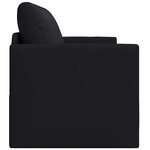 vidaXL Canapé-Lit 110cm Noir Simili cuir