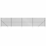 vidaXL Clôture à mailles losangées avec ancrage anthracite 1 4x10 m