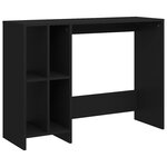Bureau table poste de travail meuble d'ordinateur informatique étude d'ordinateur portable bois d'ingénierie noir 02_0023761