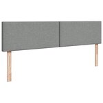 VidaXL Cadre de lit ottoman et matelas gris clair 180x200 cm tissu