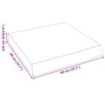 vidaXL Étagère murale 40x40x(2-6)cm bois de chêne massif non traité