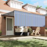 vidaXL Auvent Rétractable Bleu et Blanc 400 × 300 cm