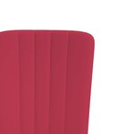 vidaXL Chaises à manger lot de 4 Rouge bordeaux Velours