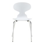 Lot de 4 chaises de salle à manger 80 x 47 x 48 cm moderne design robuste blanc / chrome 03_0009834