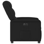 vidaXL Fauteuil inclinable électrique Noir Tissu