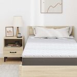 vidaXL Coussins de Matelas Blanc 100 x 200 cm Polyester sans colle