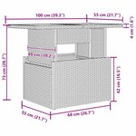 vidaXL Ensemble de canapé de jardin 9 Pièces Marron Poly rotin