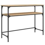 vidaXL Table console chêne sonoma 100x35 5x75 cm bois d'ingénierie