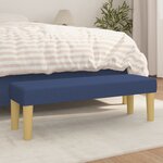 vidaXL Banc Bleu 100x30x30 cm Tissu
