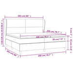 vidaXL Sommier à lattes de lit avec matelas Noir 200x200 cm Similicuir