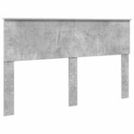 vidaXL Cadre de lit Gris Béton 150 x 200 cm Pin massif