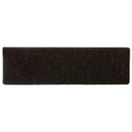 vidaXL Tapis d'escalier autocollants 30 pièces 65 x 21 x 4 cm Marron foncé Bord rectangulaire