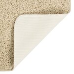 vidaXL Tapis shaggy antidérapant Crème 120x170 cm
