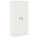 vidaXL Armoire de rangement 2 Pièces Blanc 90 x 40 x 180 cm Acier