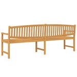 vidaXL Banc de jardin 228x59 5x90 cm bois de teck solide