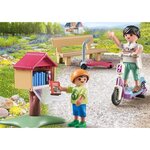 PLAYMOBIL 71511 - my Life Boîte à livres avec maman et enfant