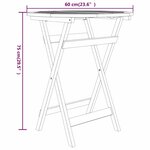 vidaXL Ensemble à manger de jardin 3 Pièces Bois de teck massif