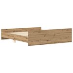 vidaXL Cadre de lit sans matelas chêne artisanal 160x200 cm