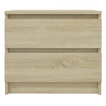 vidaXL Table de chevet Chêne sonoma 50x39x43 5 cm Aggloméré