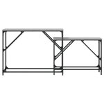vidaXL Tables console gigognes 2 Pièces sonoma gris bois d'ingénierie