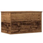 vidaXL Boîte de Rangement avec stockage Bois Ancien 60 x 35 x 35 cm