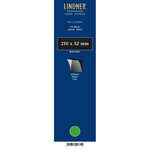 Bandes simple soudure 210 x 52 mm pour timbres-poste. Fond - Noir