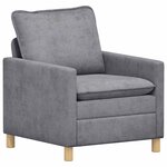 vidaXL Ensemble de Canapés 2 Pièces Gris clair Polyester