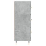 vidaXL Buffet gris béton 69 5x34x90 cm bois d'ingénierie