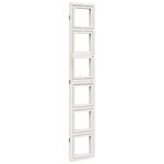 vidaXL Cloison de séparation 3 panneaux blanc bois de paulownia massif