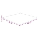 vidaXL Dessus de table carré 90x90x2 5 cm Bois chêne massif non traité