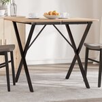 vidaXL Pieds de table à manger cadre en X 60x60x73 cm fonte