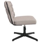 vidaXL Chaise pivotante de bureau gris clair bouclé comme laine tissu