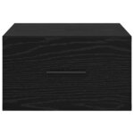 vidaXL Cabinet de chevet avec tiroir 2 Pièces Chêne noir 35 x 35 x 20 cm