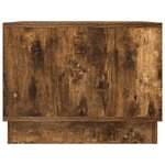 vidaXL Table basse Chêne fumé 90 x 50 x 37 cm Bois d'ingénierie