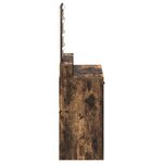 vidaXL Table de Toilette Marron 79 x 41 x 140 cm Bois d'ingénierie