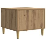 vidaXL Table basse Chêne artisanal 50 x 49 x 40 cm Bois d'ingénierie