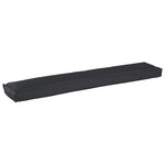 vidaXL Coussins de Pallette pour Banc 2 Pièces Noir 200x40x8 cm Tissu Oxford