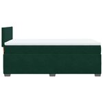 vidaXL Sommier à lattes de lit avec matelas Vert foncé 90x190 cm